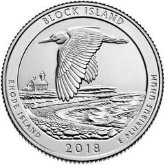 2018 P [BLOCK ISLAND] Coins America the Beautiful Quarter Prices