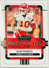 Isiah Pacheco [Emerald] #ROY-IPA Football Cards 2022 Panini Contenders Rookie of the Year Prices