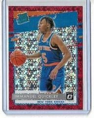 Immanuel Quickley [Fast Break Red] #175 Basketball Cards 2020 Panini Donruss Optic Prices