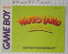 Manual  | Wario Land Super Mario Land 3 GameBoy