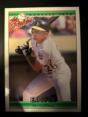 Eric Fox #39 Baseball Cards 1992 Panini Donruss Rookies Prices