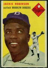 Jackie Robinson [Gray Back] #10 Baseball Cards 1954 Topps Prices