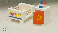 LEGO Set | Baby's Cot and Cabinet LEGO Homemaker