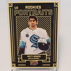 Matty Beniers #P-36 Hockey Cards 2022 Upper Deck UD Portraits Prices