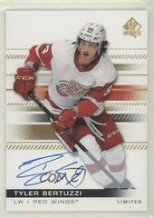 Tyler Bertuzzi [Limited Autograph] #8 Hockey Cards 2019 SP Authentic Prices