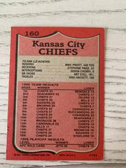 Reverse  | Kansas City chiefs Basketball Cards 1980 Topps
