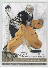 Marc Andre Fleury Hockey Cards 2006 SP Authentic Prices