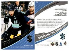 Alexander True [Gold] #30 Hockey Cards 2021 Upper Deck Seattle Kraken Prices
