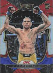 Alex Pereira [Red Blue Prizm] #65 Ufc Cards 2023 Panini Select UFC Prices