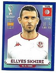 Ellyes Skhiri [Blue Border] Soccer Cards 2022 Panini World Cup Qatar Stickers Prices
