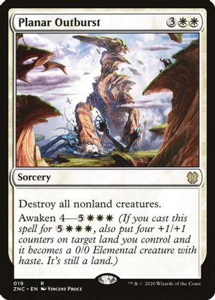 Planar Outburst #19 Magic Zendikar Rising Commander