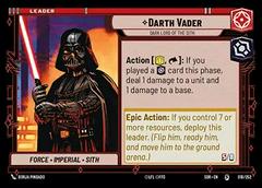 Darth Vader Star Wars Unlimited: Spark of Rebellion Prices