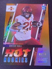 Breece Hall [First Down] Football Cards 2022 Panini Score Hot Rookies Prices