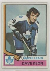 Dave Keon #151 Hockey Cards 1974 Topps Prices