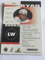 Terry Ryan #167 Hockey Cards 1997 Pinnacle Inside Prices
