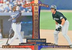 Ken Griffey Jr. Andres Galarraga Baseball Cards 1997 Panini Donruss Prices