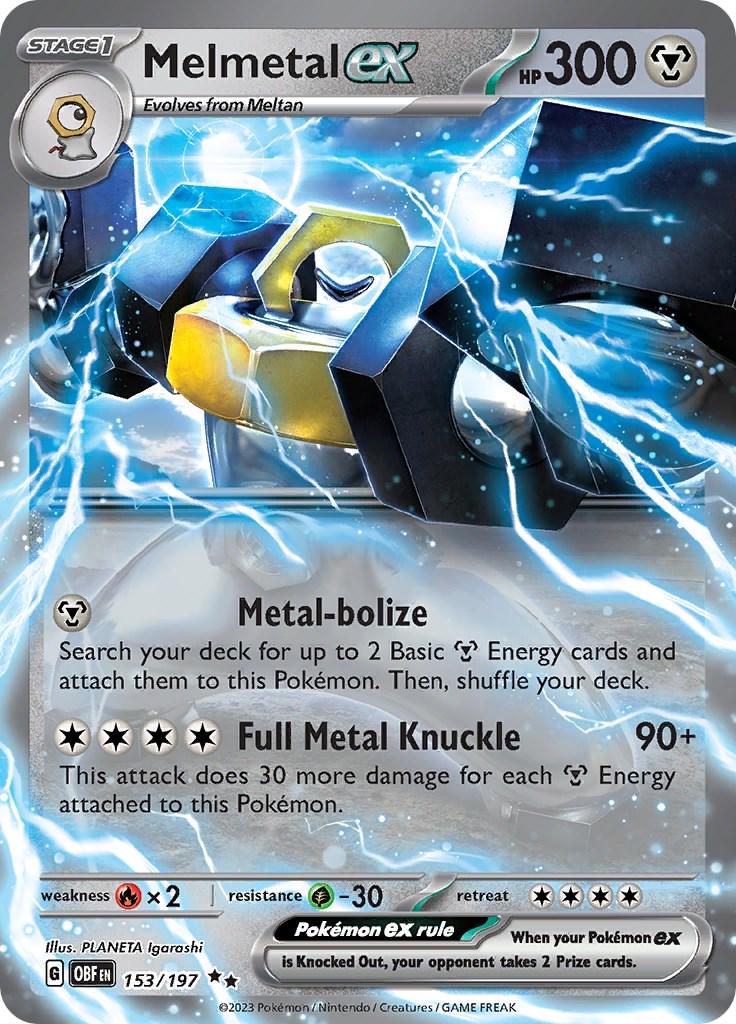 Melmetal ex #153 Pokemon Obsidian Flames