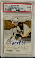 Patrice Bergeron [Autograph SP Limited] #146 Hockey Cards 2003 SP Authentic Prices
