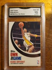 Kobe Bryant Basketball Cards 2007 Topps Own the Game Prices