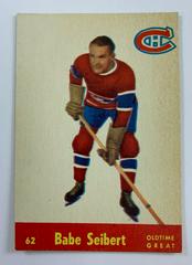 Babe Seibert #62 Hockey Cards 1955 Parkhurst Prices