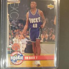 Vin Baker #RE8 Basketball Cards 1993 Upper Deck Rookie Exchange Prices