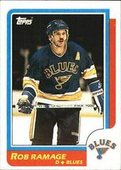 Rob Ramage #17 Hockey Cards 1986 Topps Prices