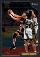 Arvydas Sabonis #16 Basketball Cards 1998 Topps Chrome Prices