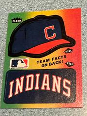 Cleveland Team Hat | Cleveland Indians Baseball Cards 1987 Fleer Team Stickers