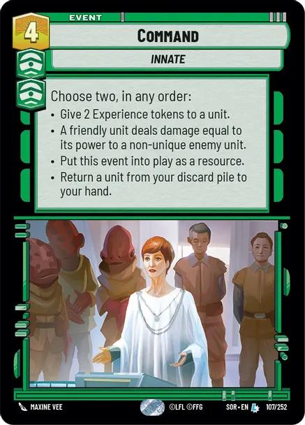 Command [Foil] #107 Star Wars Unlimited: Spark of Rebellion