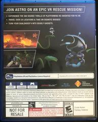 Back Cover | Astro Bot Rescue Mission [Not For Resale] Playstation 4