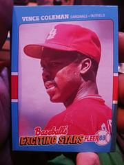 Vince coleman #9 Baseball Cards 1988 Fleer Exciting Stars Prices