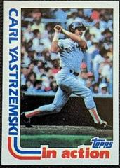 Carl Yastrzemski [In Action] #651 Baseball Cards 1982 Topps Prices