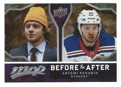 Artemi Panarin [Gold] Hockey Cards 2021 Upper Deck MVP Before and After Prices