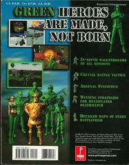 Rear Cover | Army Men: Sarge's Heroes [Nintendo 64 Prima] Strategy Guide