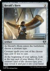 Herald's Horn #953 Magic Commander Masters Prices