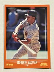 Roberto Alomar [Glossy] #105T Baseball Cards 1988 Score Traded Prices