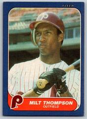 Milt Thompson #U-114 Baseball Cards 1986 Fleer Update Prices