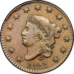 1823 [N-2] Coins Coronet Head Penny Prices