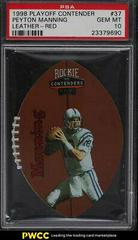 Peyton Manning [Red] #37 Football Cards 1998 Playoff Contenders Leather Prices