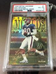 Eric Moulds [Precious Metal Gems] #1 Football Cards 1999 Metal Universe Prices