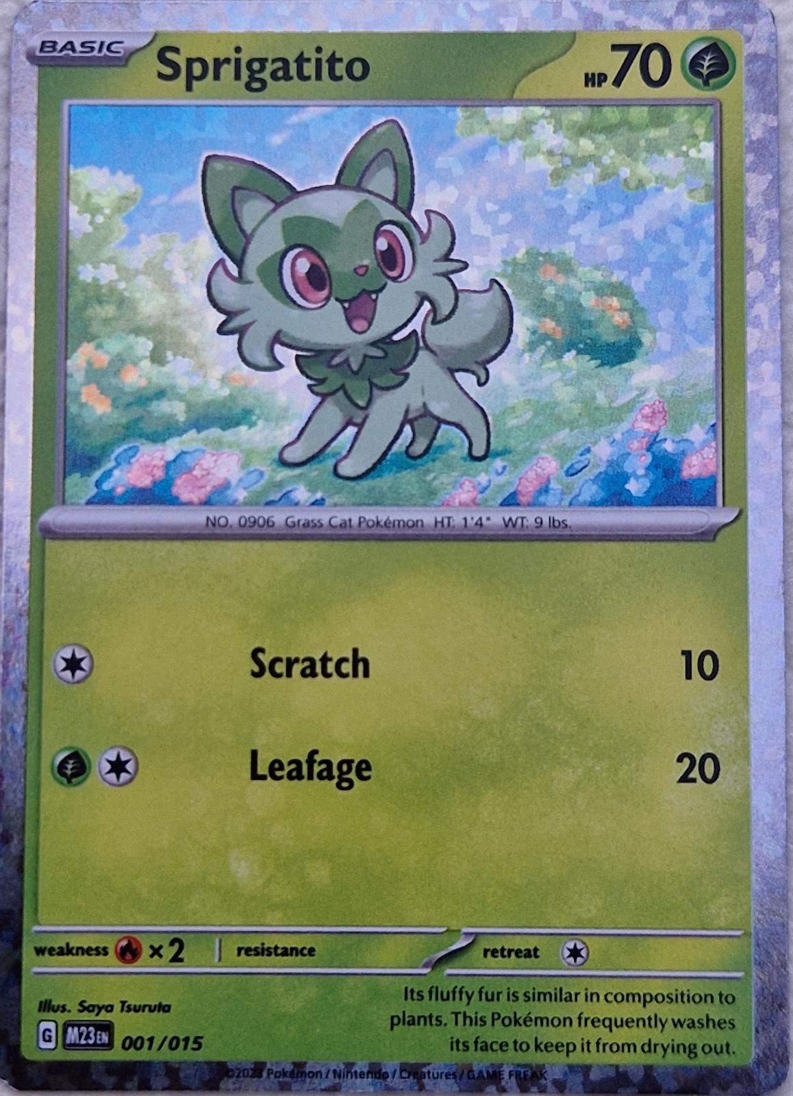 Sprigatito [Holo] #1 Pokemon McDonalds 2023