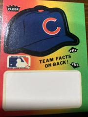Cubs [Team Facts] Baseball Cards 1982 Fleer Team Logo Stickers Prices