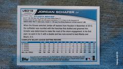 Back  | Jordan Schafer Baseball Cards 2013 Topps