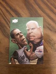 Barack Obama vs. John McCain Baseball Cards 2008 Upper Deck Presidential Predictors Prices