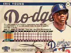 Rear | Eric Young Baseball Cards 1998 Fleer Tradition