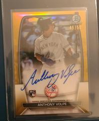 Anthony Volpe [Gold] #CRA-AV Baseball Cards 2023 Bowman Chrome Rookie Autographs Prices