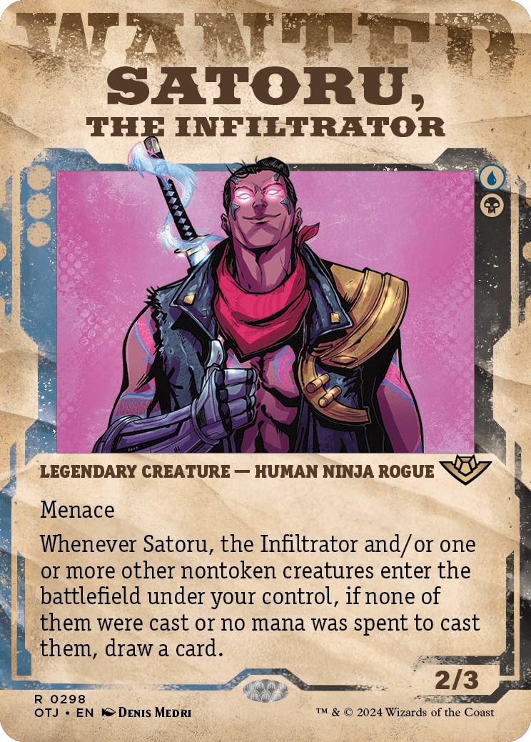 Satoru, the Infiltrator #298 Magic Outlaws of Thunder Junction