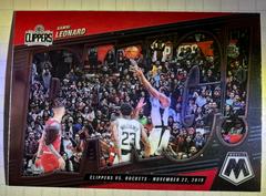 Kawhi Leonard Basketball Cards 2021 Panini Mosaic Bang Prices