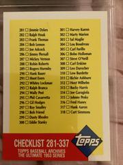 Checklist 281-337 #337 Baseball Cards 1991 Topps Archives 1953 Prices