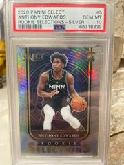Anthony Edwards [Silver] Basketball Cards 2020 Panini Select Rookie Selections Prices